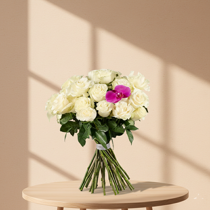 White Petal Delight Bouquet